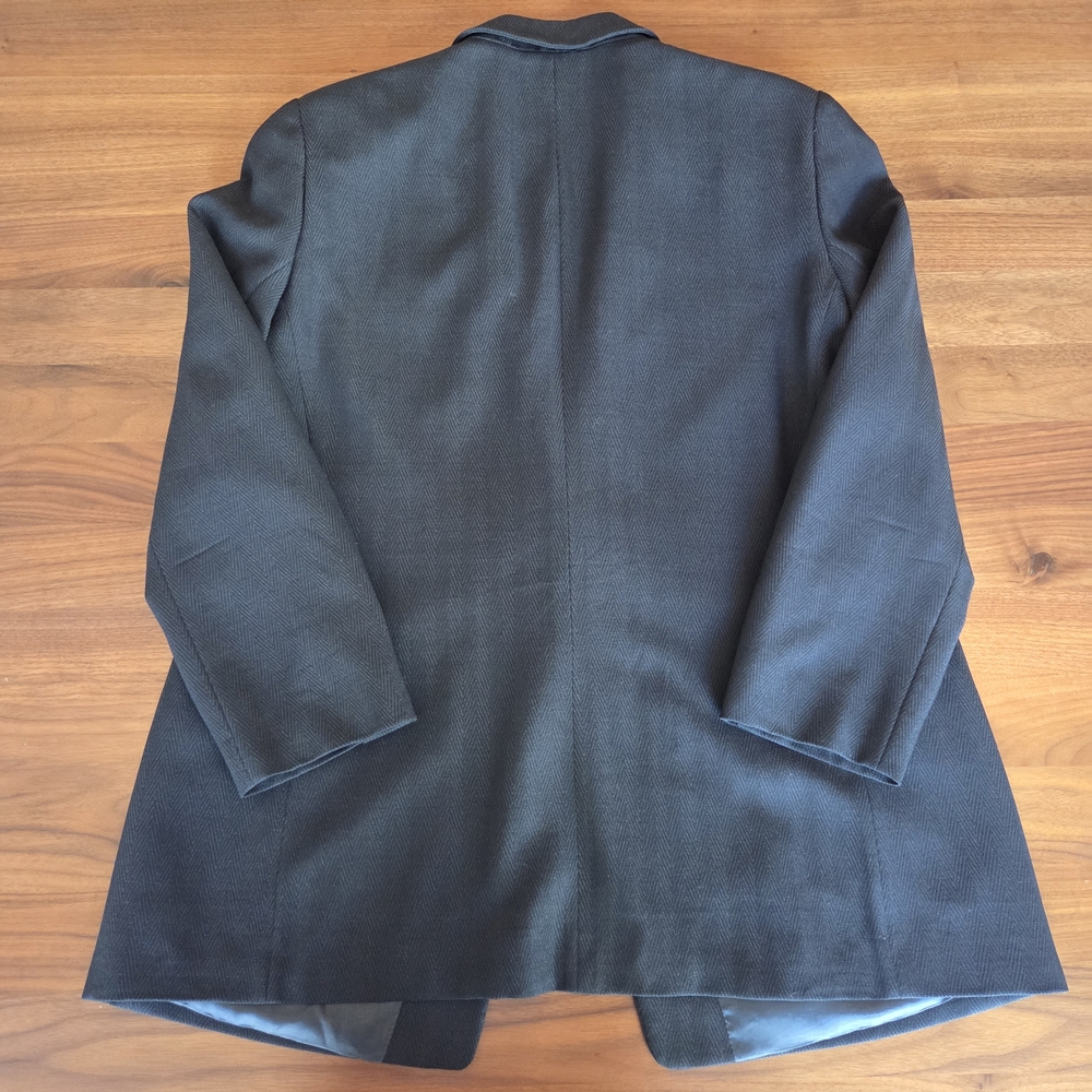 Giorgio Armani Collezioni Charcoal Black Single-Button Blazer Made in Italy - Picture 8 of 8